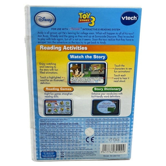 VTECH V. Reader Ebooks: “Toy Story 3,” “Spongebob” and “Mr. Men Little Miss” Lot - Picture 3 of 6